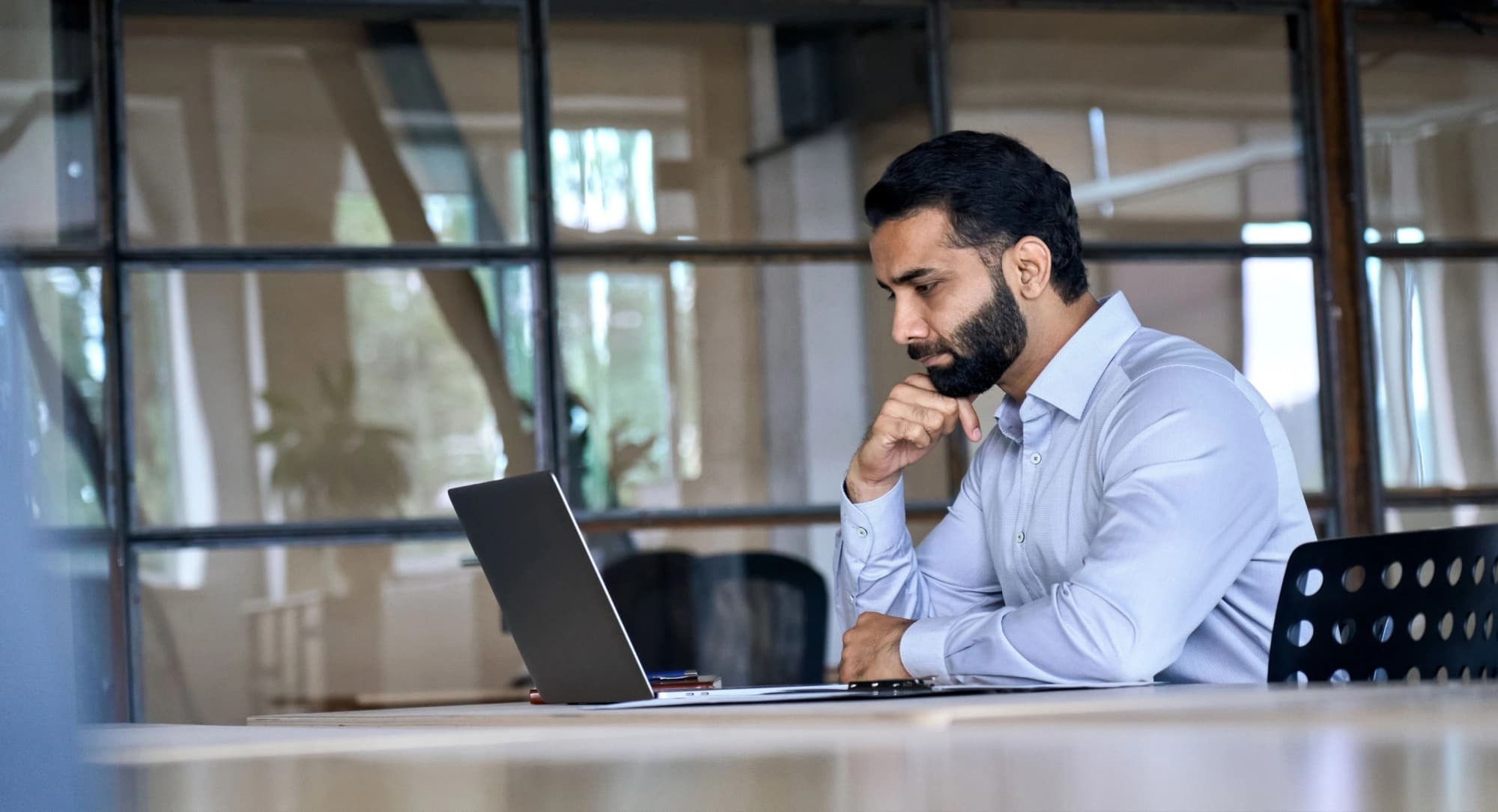 Successful businessman stress testing his portfolio