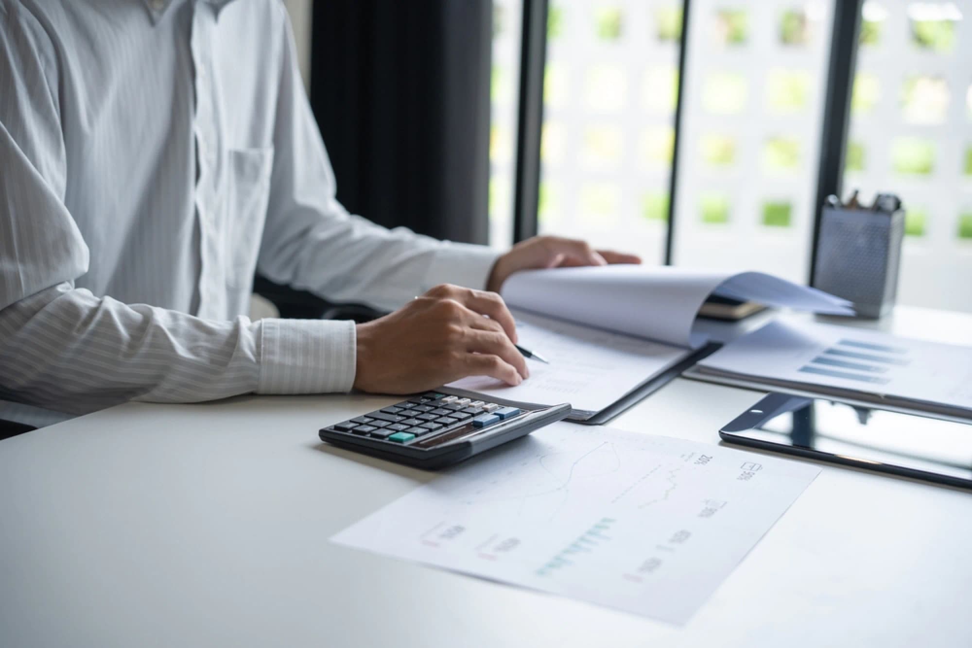 A financial advisor conducting due diligence