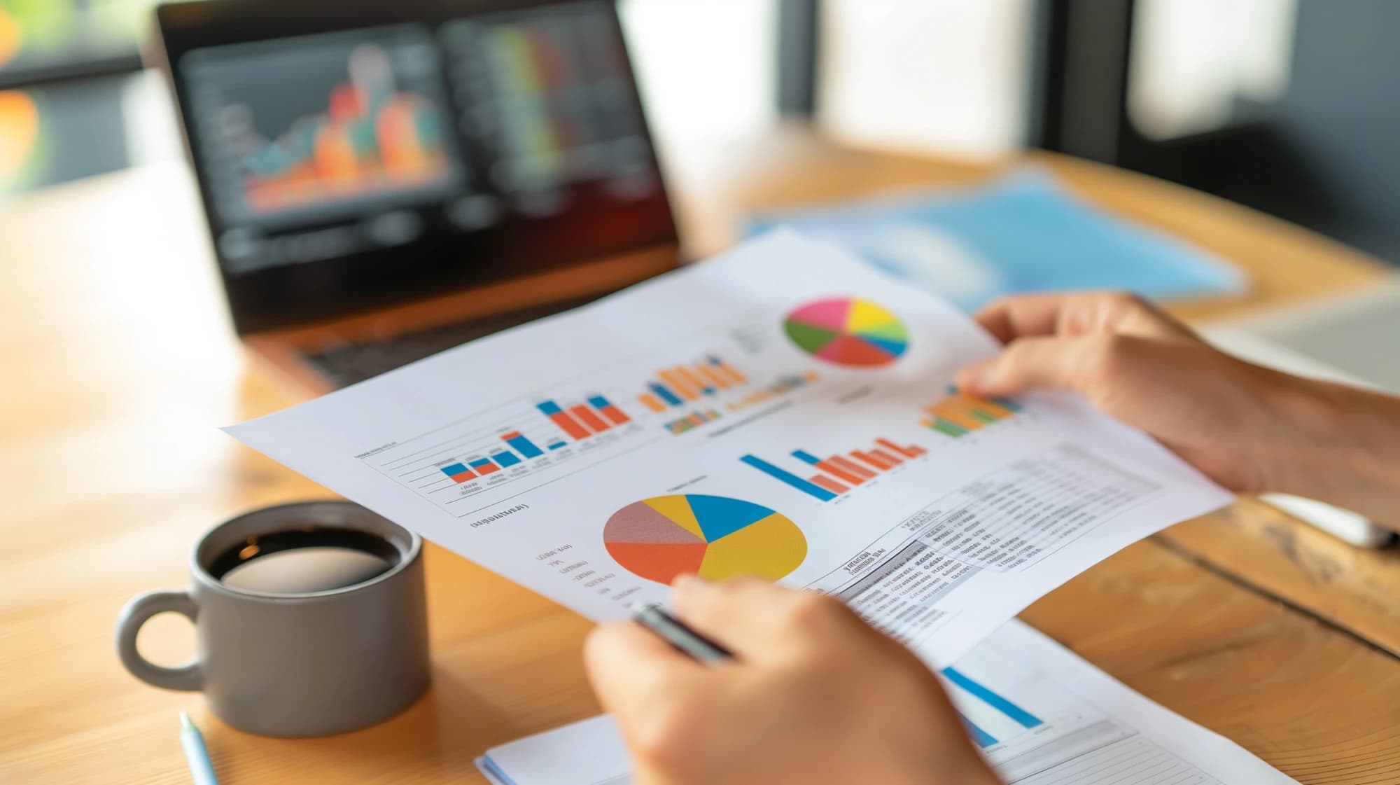 An investor reviewing his portfolio’s asset allocation