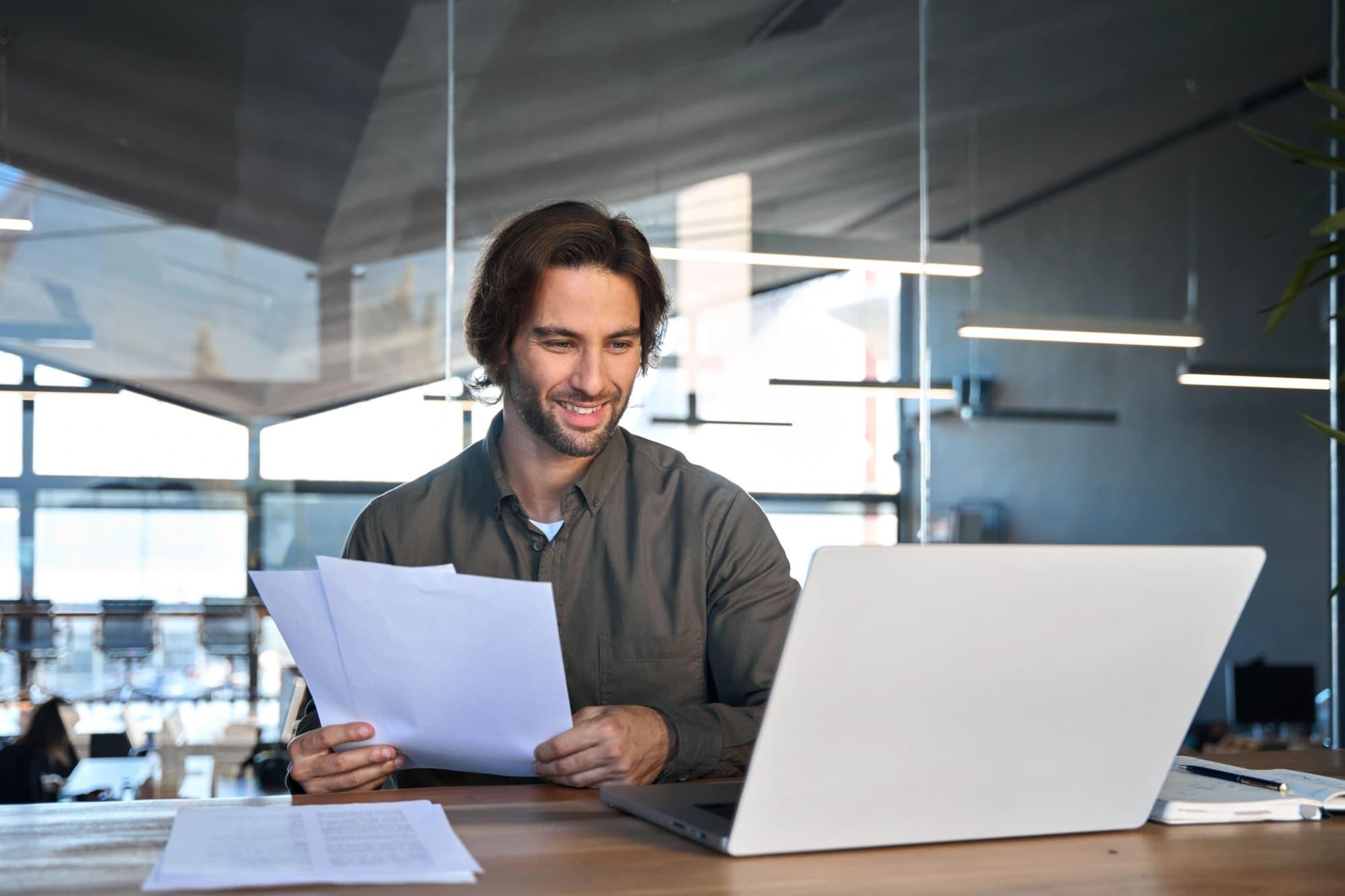 Busy young business owner planning for taxes