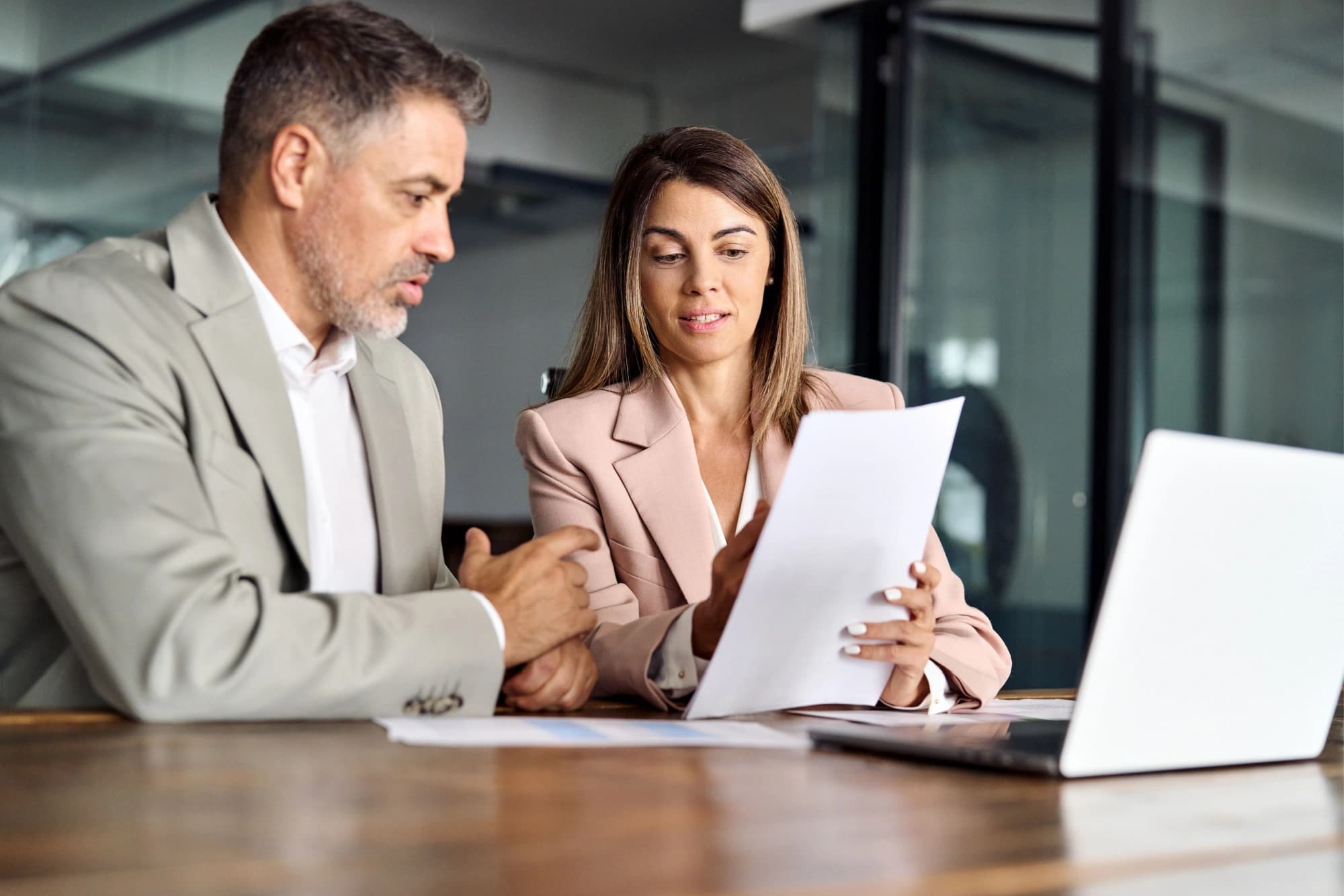 Financial advisor helping client with tax loss strategy