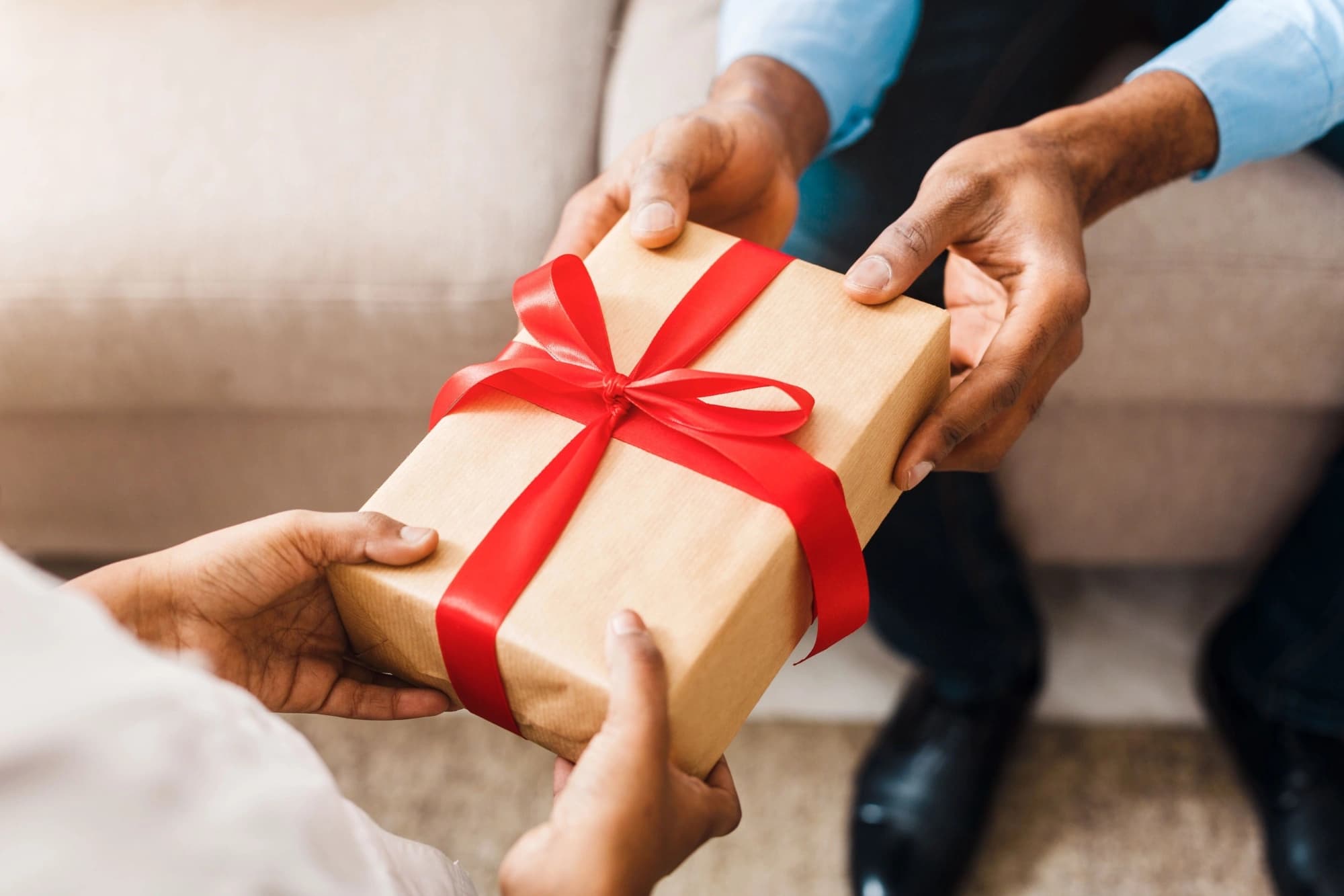 Husband gifting his wife appreciated stocks